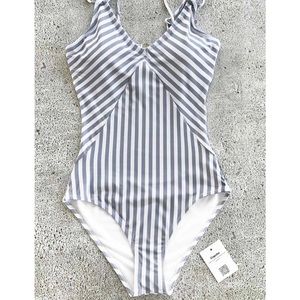 Striped swimsuit